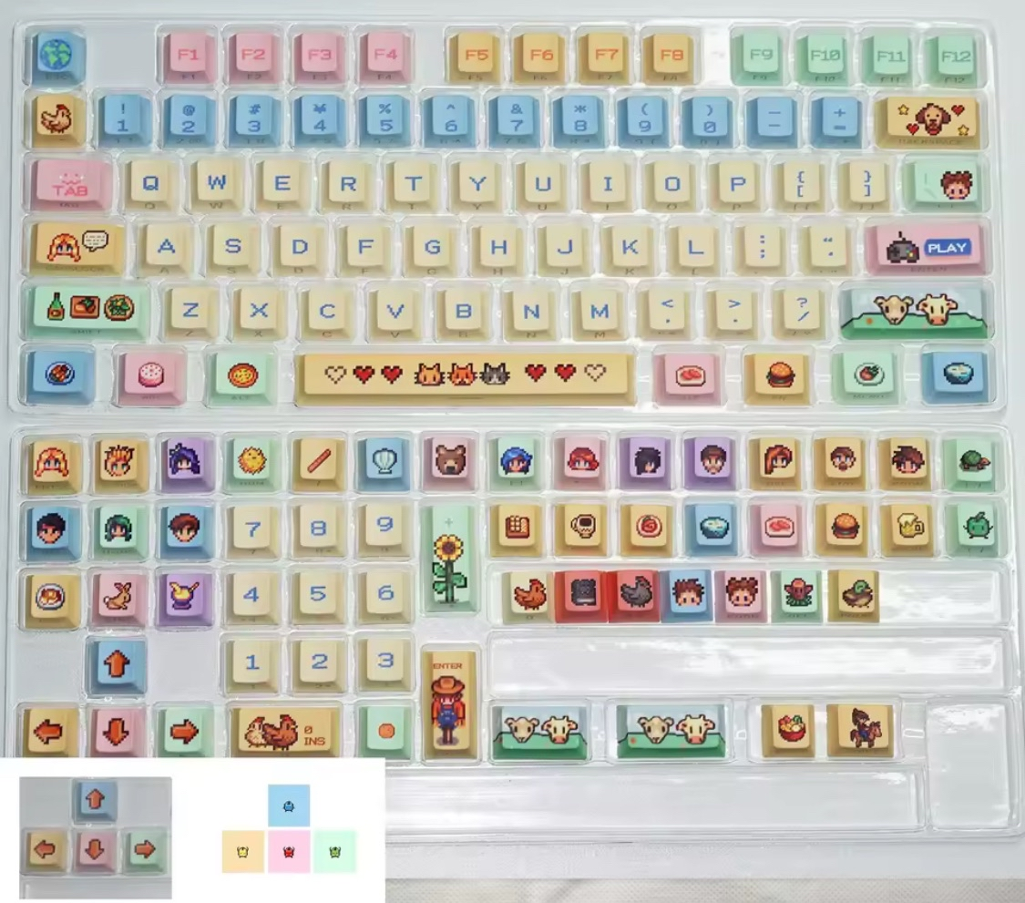 Personality Stardew Valley 130 Keycaps (this set does not include a keyboard)