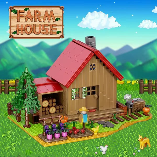 Farm House Buildings Bricks Sets